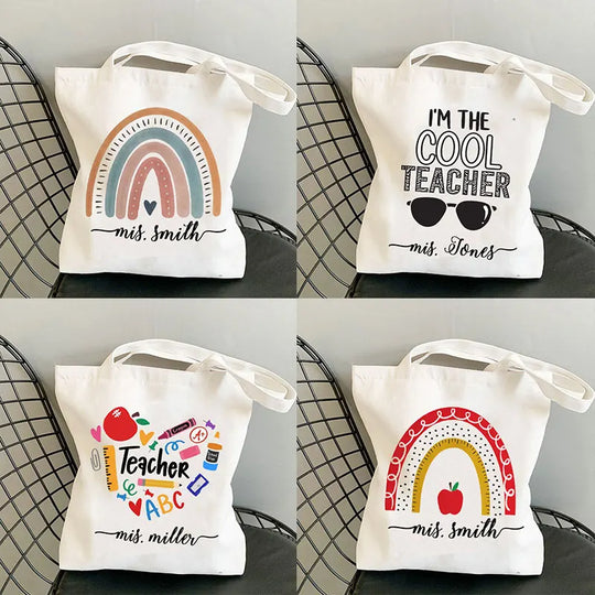 Personalised Teacher Tote Bag