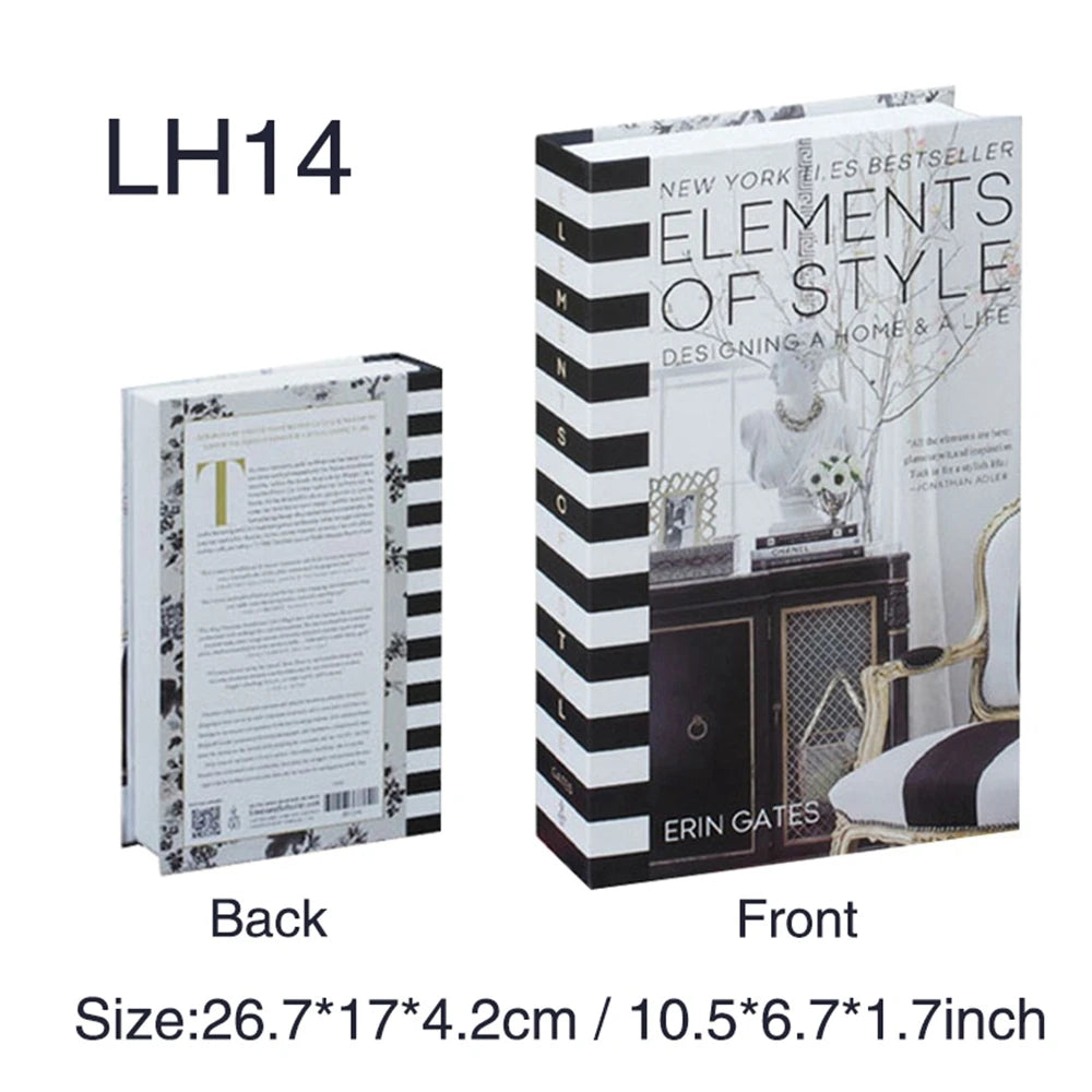 Fake Book Storage Box Openable Decorative Coffee Table Design Luxury Gift  Home Decoration Remote Control Storage Box