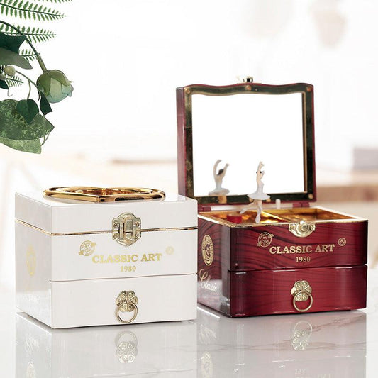 Classical Elegant Violin Square Jewelry Box - LOX VAULT