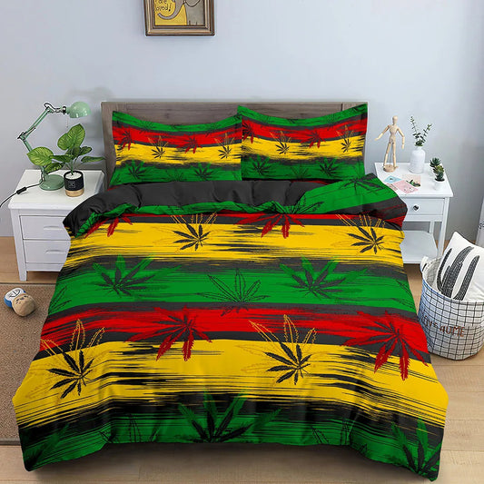 Hemp Leaf Soft Breathable Bedding Set