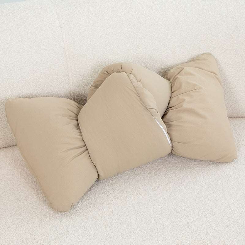 Soft Lazy Knot Throw Pillow