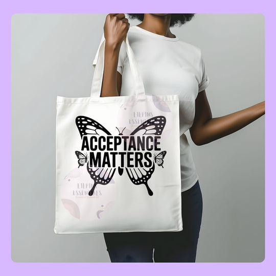 Autism mum tote bag with bold statement text