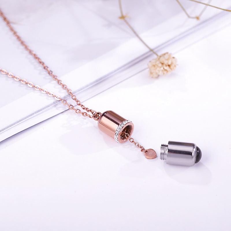 Personalised Lipstick Projection Necklace - LOX VAULT