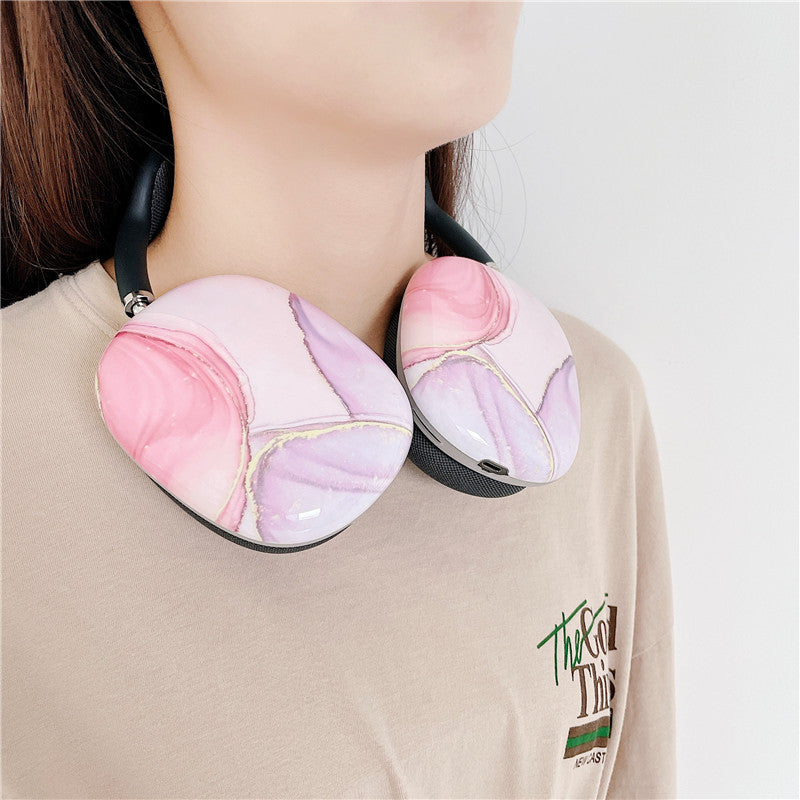 Simple Marbling Bluetooth Headset Soft Case