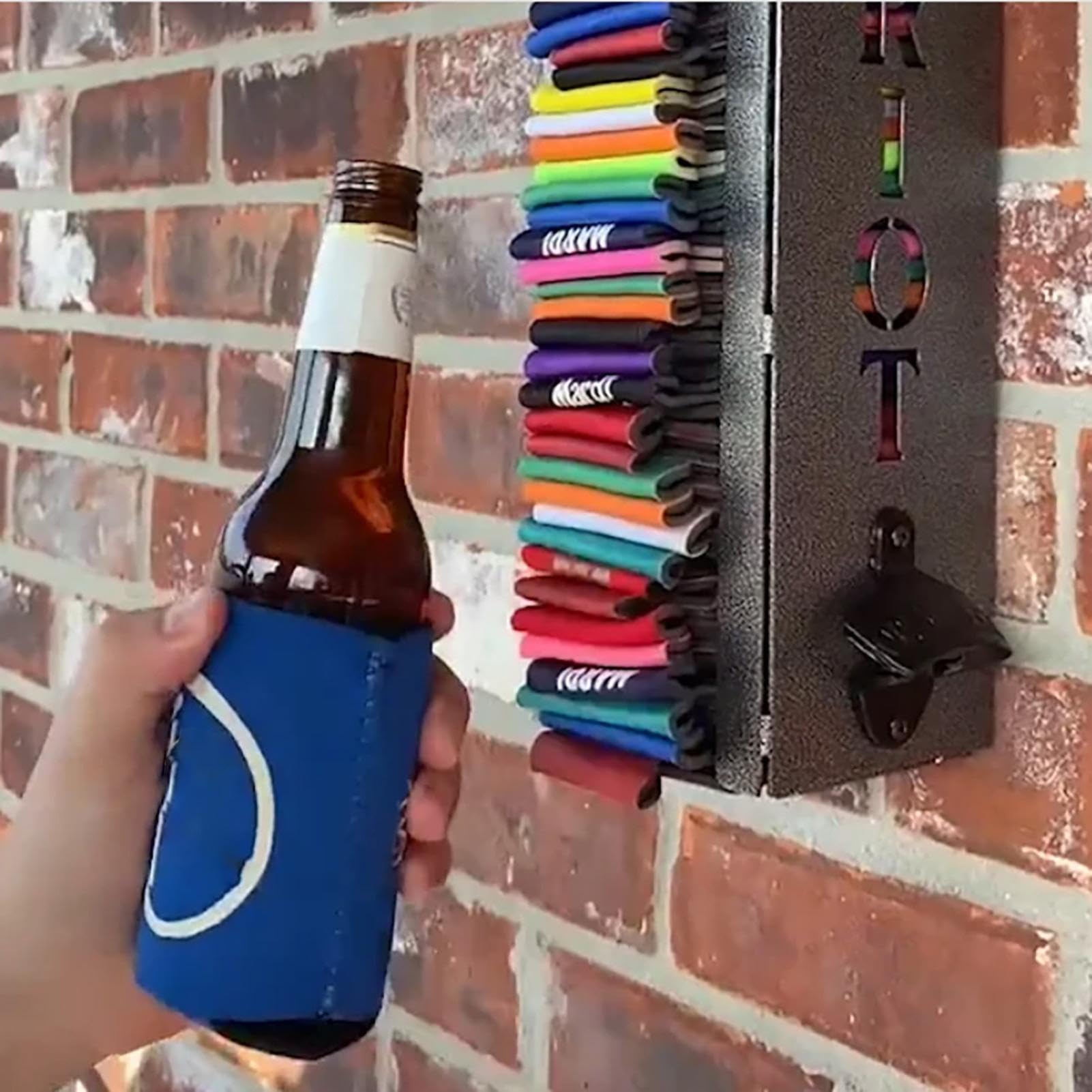 Wall Mounted Beer Bottle Opener with Rustproof Holder