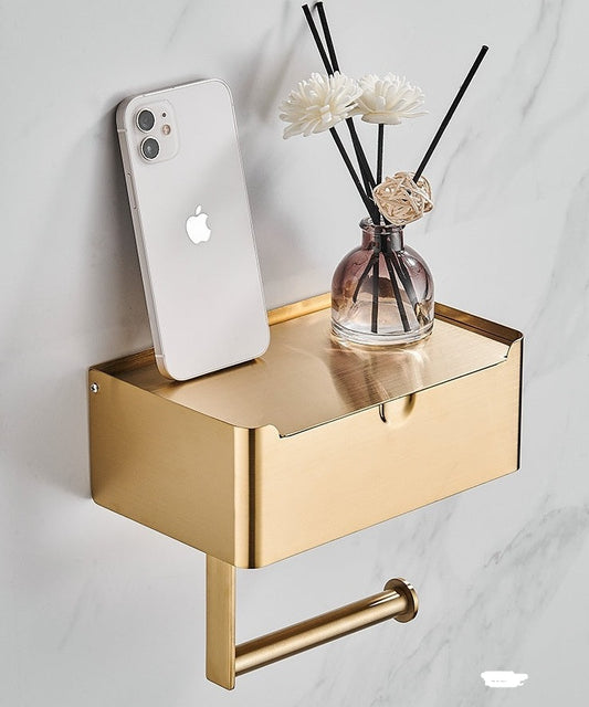 Tissue Holder with Mobile Phone Stand