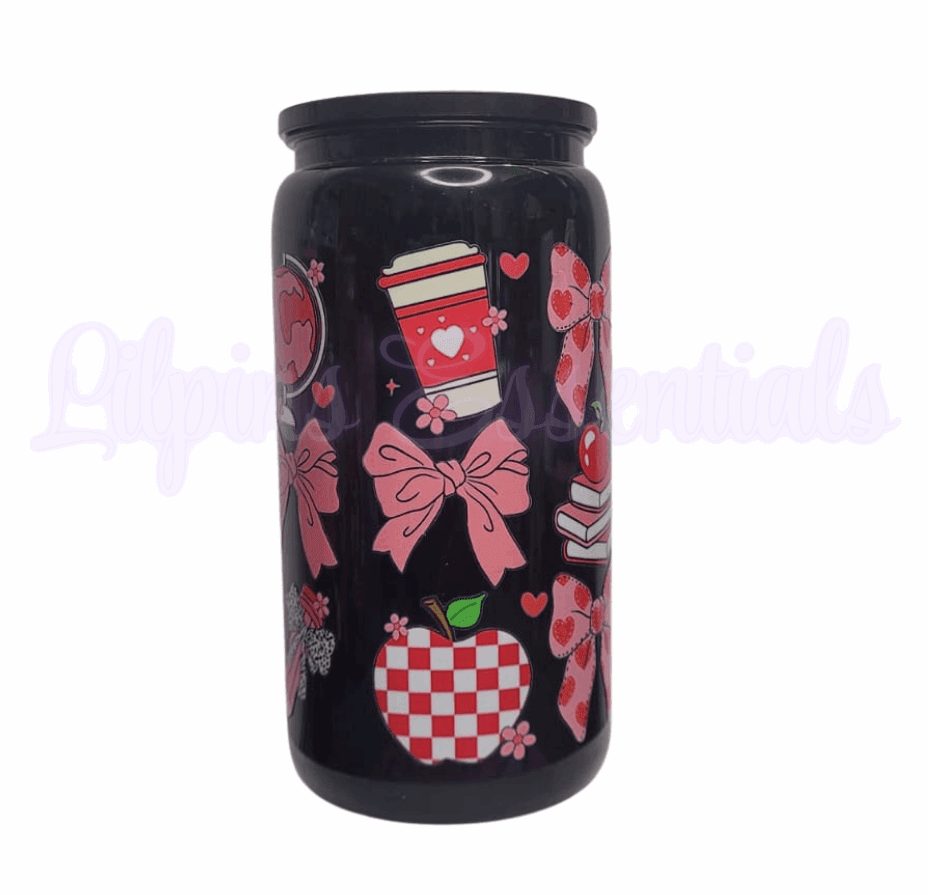 Bookish 16oz reusable cold cup with straw for book lovers