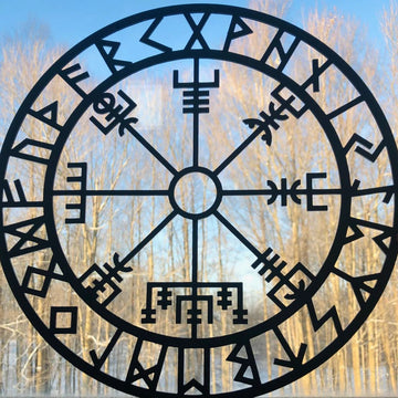 Metal Viking Compass Wall Art Home Decorations