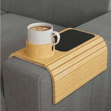 Modern Bamboo Sofa Armrest Tray