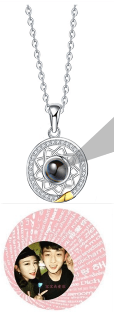 Personalised Couple Sun & Moon Projection Necklace - LOX VAULT