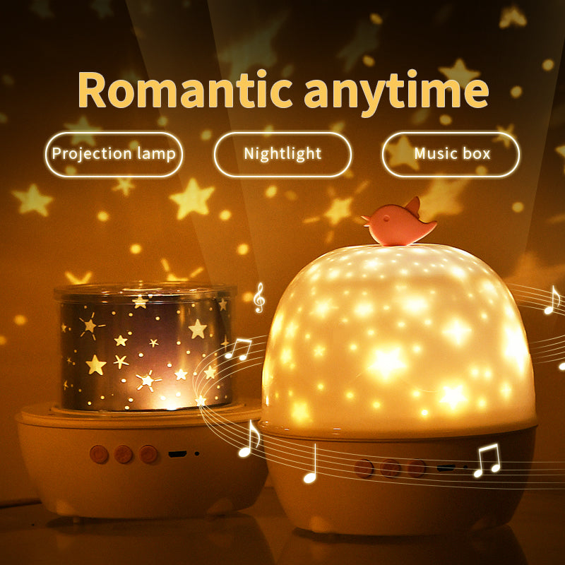 Projection Lamp 6 Kinds Of Projection Patterns Bluetooth Sound Lamp LED Night Lamp Indoor Atmosphere Lamp Birthday Gift