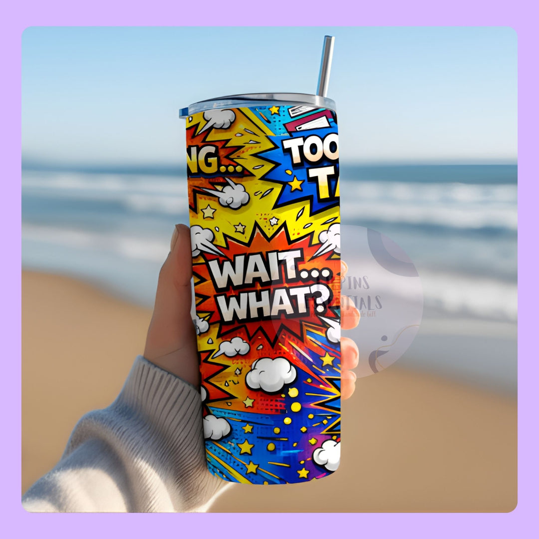 Comic Style 20oz Stainless Steel Tumbler
