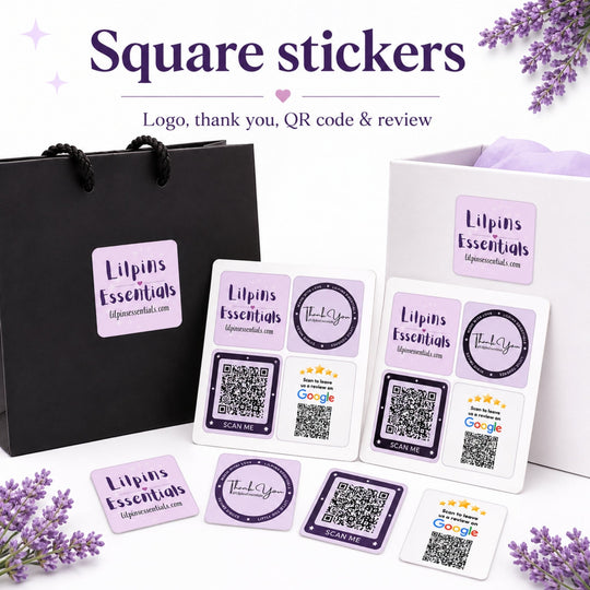 Custom Sticker Sheets | Logo &amp; Packaging Stickers - Lilpins Essentials