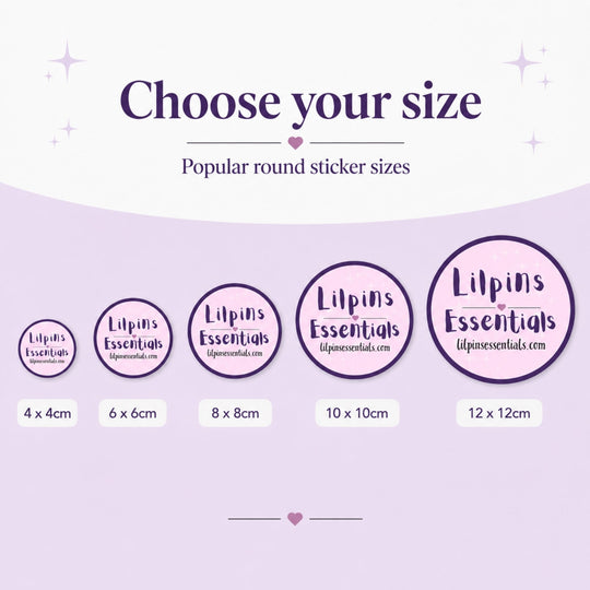 Custom Sticker Sheets | Logo &amp; Packaging Stickers - Lilpins Essentials
