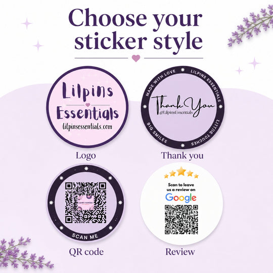 Custom Sticker Sheets | Logo &amp; Packaging Stickers - Lilpins Essentials