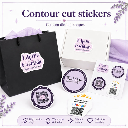 Custom Sticker Sheets | Logo &amp; Packaging Stickers - Lilpins Essentials