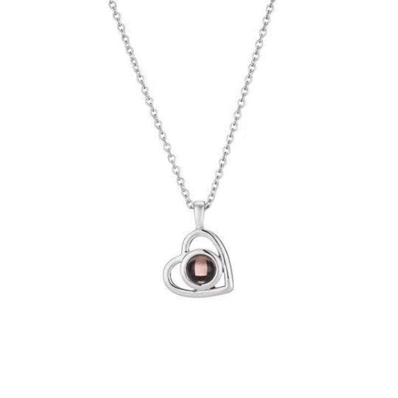 Personalised Nano Heart Projection Necklace - LOX VAULT