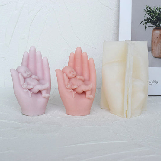 Palm Baby Aromatherapy Candle Silicone Mould