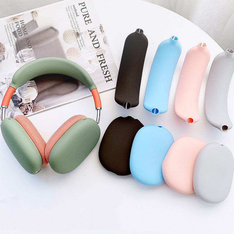Noise-cancelling Headband Wireless Bluetooth Headset With Liquid Silicone Soft Case