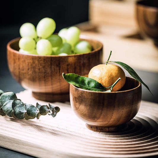 Wooden Soup Bowl