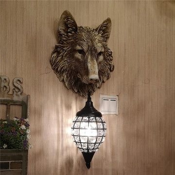 Country Retro Personalized Wall Lamp Bar Cafe Theme Restaurant B & B Inn Resin Decorative Wall Lamp