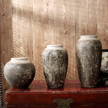 Mottled Retro New Chinese Ceramic Vase Decorative Ornament