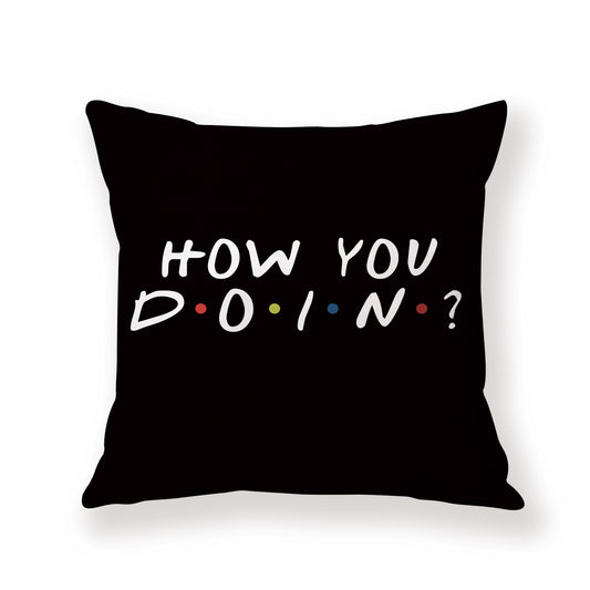 Friends TV Show Black Pillow Cushion Covers