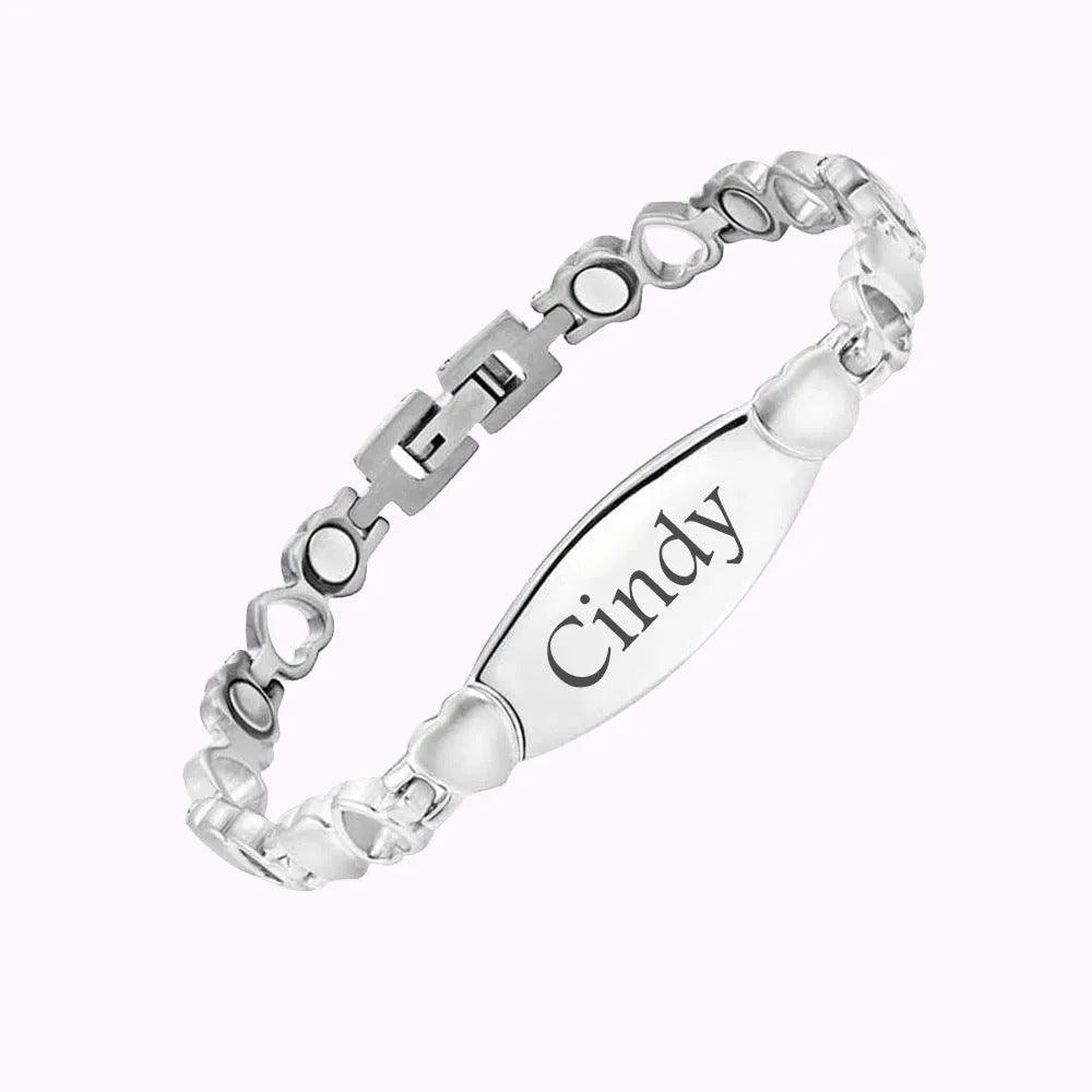 Personalised Magnetic Heart Bracelet - LOX VAULT