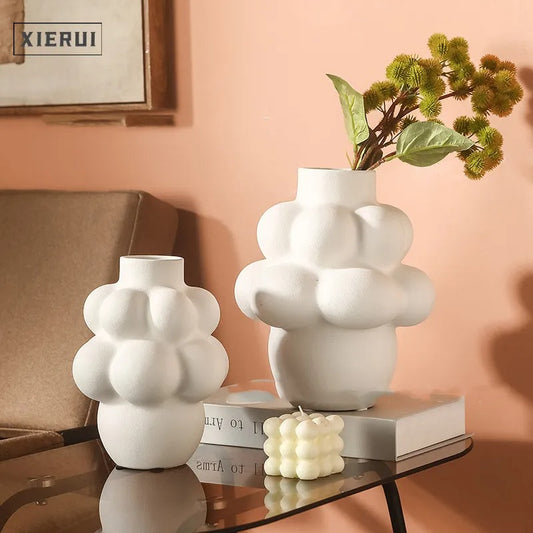Bubble Sculpted Ceramic Vase