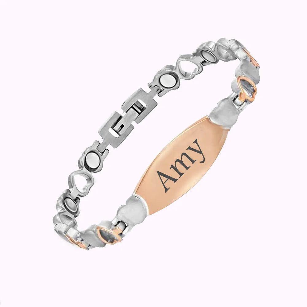 Personalised Magnetic Heart Bracelet - LOX VAULT