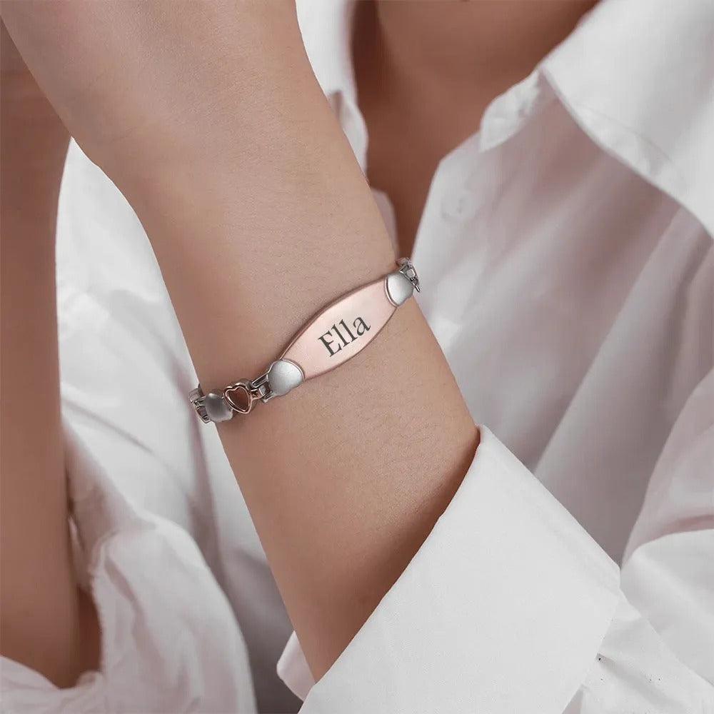 Personalised Magnetic Heart Bracelet - LOX VAULT