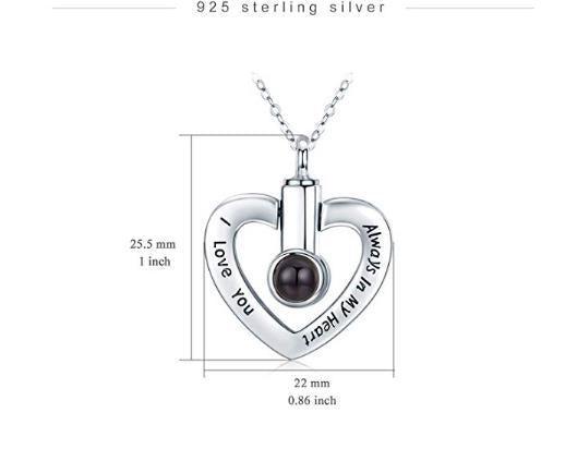 Personalised Heart-shaped Projection Necklace - LOX VAULT