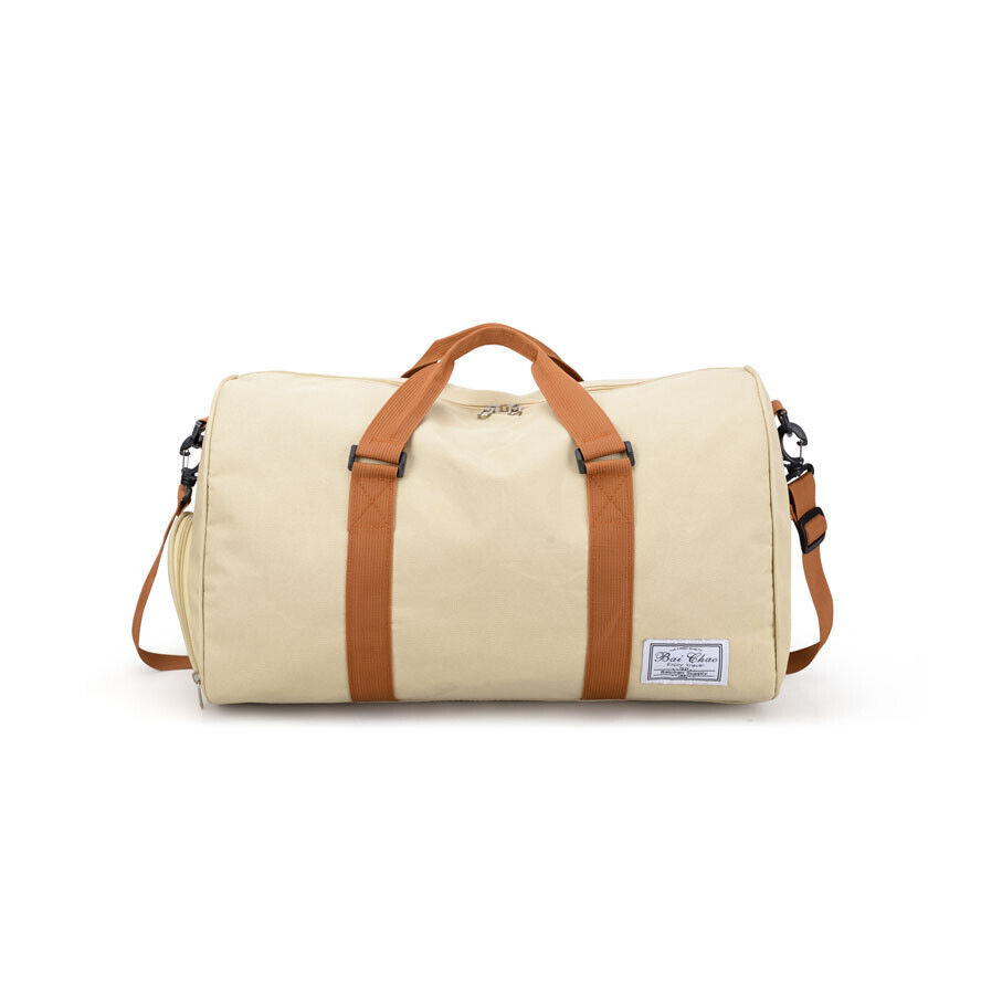 Sports Duffle Travel Bag - beige