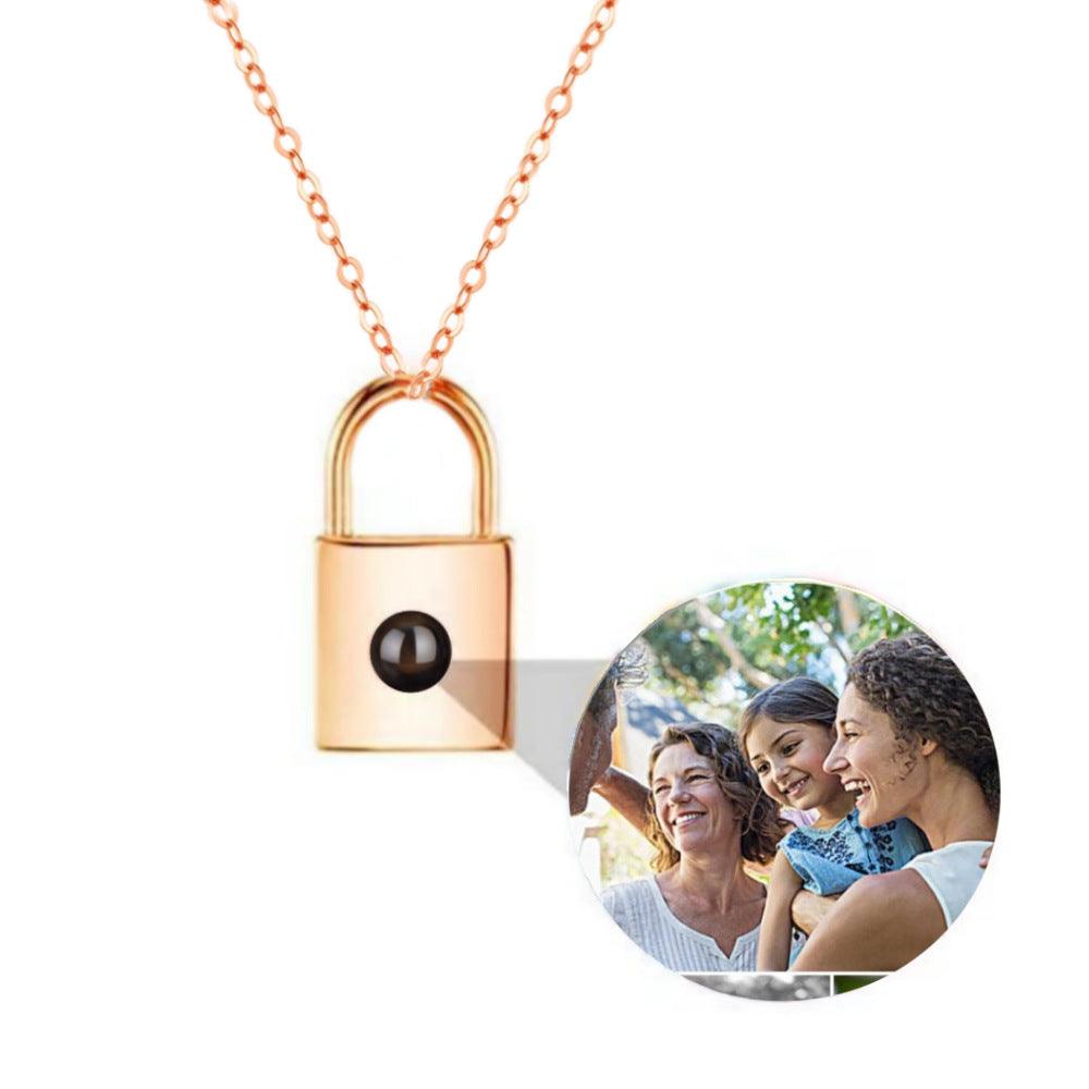 Personalised Lock Projection Necklace - LOX VAULT