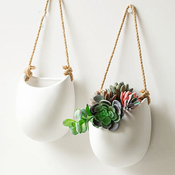 Creative Punch-free Ceramic Wall Hanging Vase - Perfect for Home Decor - Shop Now
