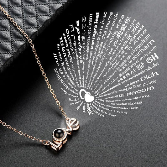 Personalised LOVE Projection Necklace - LOX VAULT