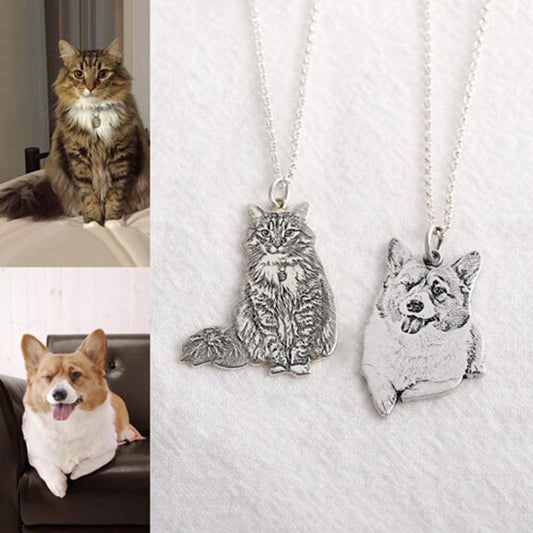 925 Silver Custom Animal Photo Necklace - LOX VAULT