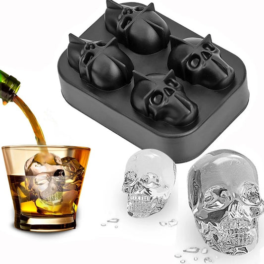 3D Silicone Skull Ice Cube Mould