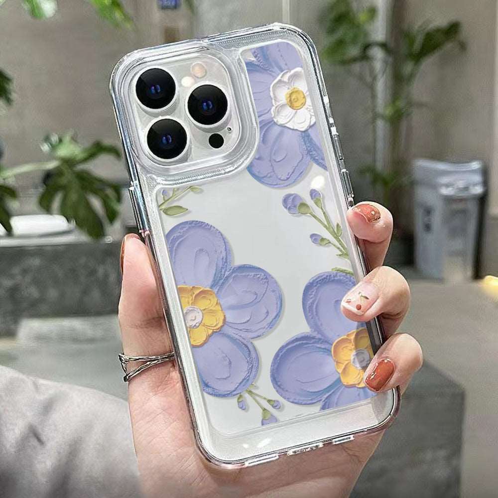 Antique Floral Transparent iPhone Case