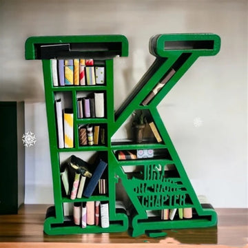 Initial Book Lover Miniature Bookshelf