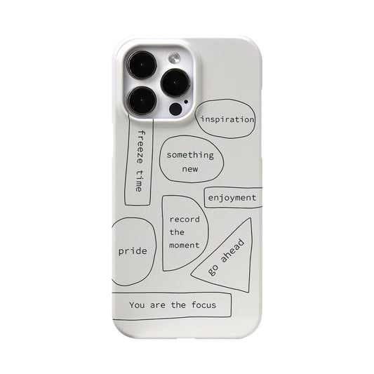 Personality Phrase iPhone Case