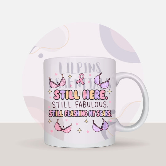 Funny Breast Cancer Mugs | Survivor &amp; Awareness Gifts - Lilpins Essentials