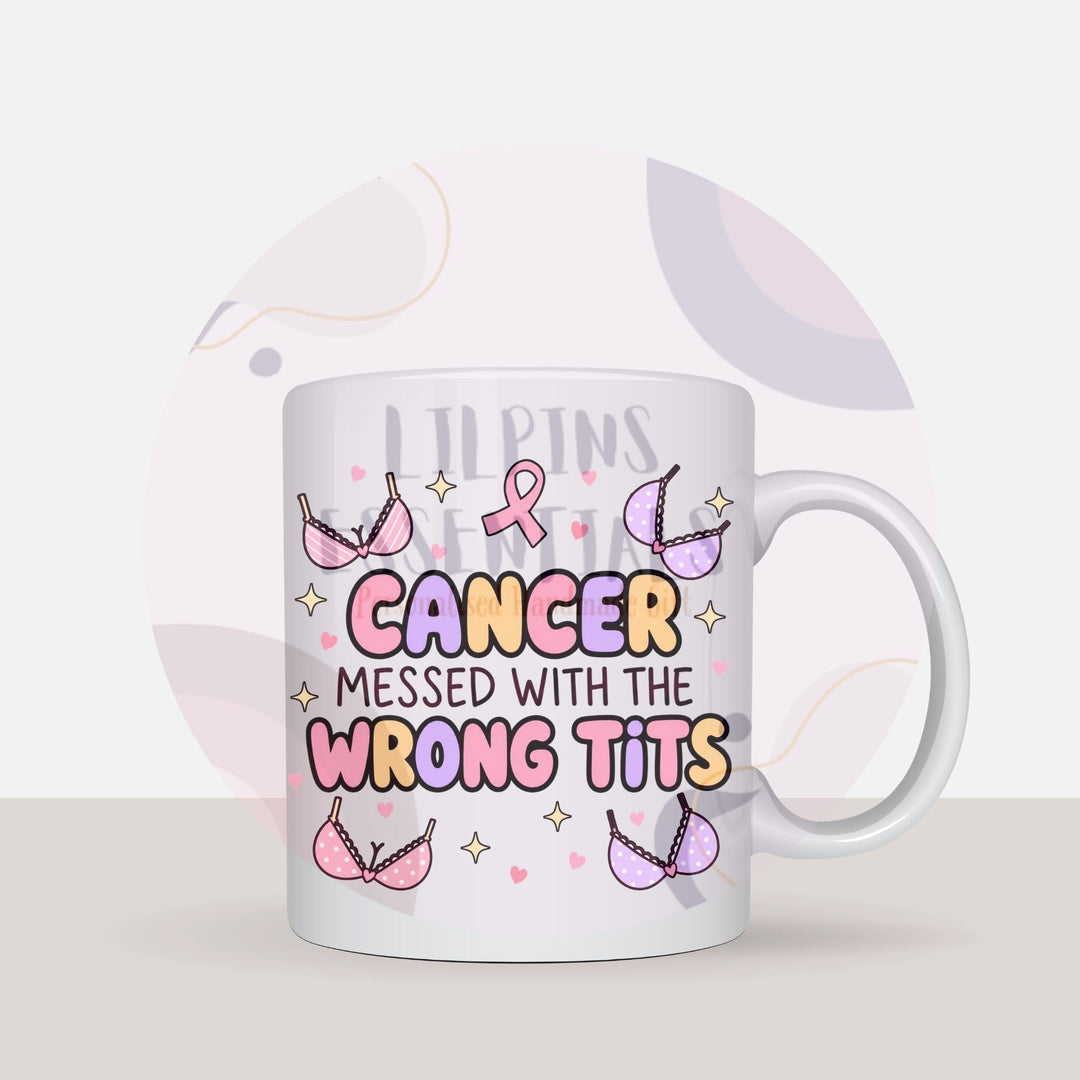 Funny Breast Cancer Mugs | Survivor &amp; Awareness Gifts - Lilpins Essentials