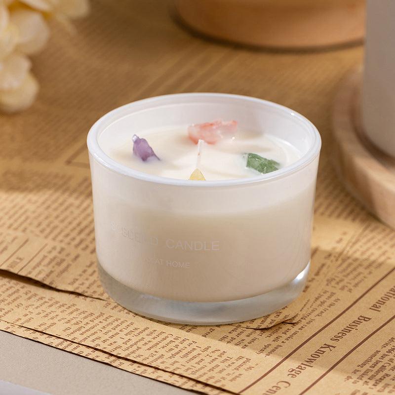 Healing Crystal Scented Aromatherapy Candles - Emotion Bliss. - Lilpins Essentials