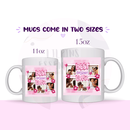 Personalised Best Mum Ever Photo Mug