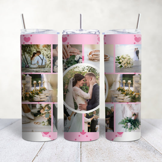 Personalised 11 Photo Collage 20oz Tumbler - Lilpins Essentials
