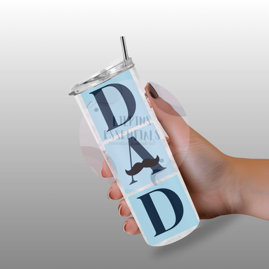 20oz insulated stainless steel tumbler personalised with family memories.