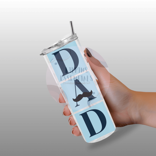 20oz insulated stainless steel tumbler personalised with family memories.