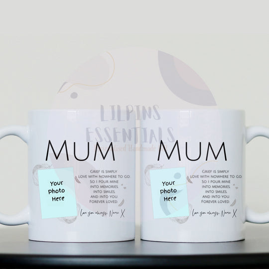 white ceramic mugs with &