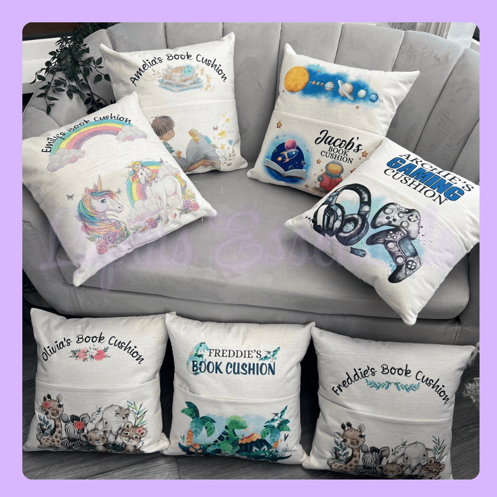 Personalised Book Cushion Cover
